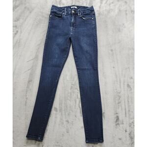 Good American Jeans Womens 6/28 Blue Dark Wash Good Legs Skinny Stretch Blue224